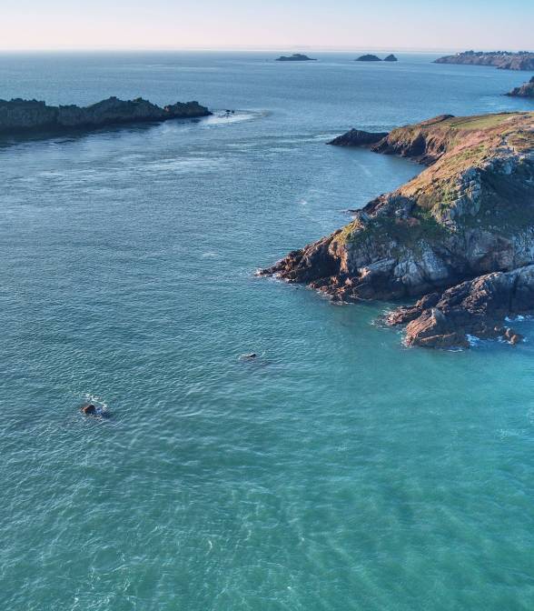 Vue d'une côte bretonne
