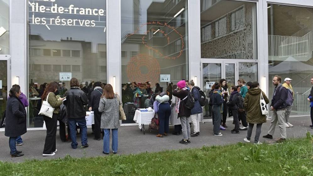Le réseau TRAM a rassemblé les structures franciliennes d’art contemporain lors de la Journée professionnelle annuelle du 15 novembre 2024 organisée aux Réserves du FRAC (Fonds régional d'art contemporain) d’Île-de-France à Romainville. TRAM FRAC IDF © Ph. Lebruman 2024