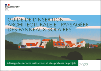 Couverture du guide de l’insertion architecturale et paysagère des panneaux solaires